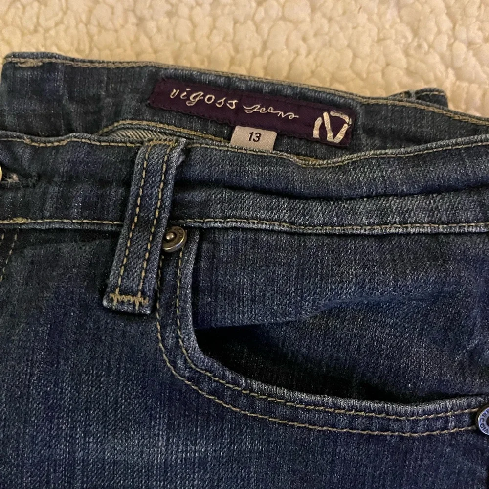 Vigoss size 13 Junior low rise flare cut jeans - Picture 3 of 7
